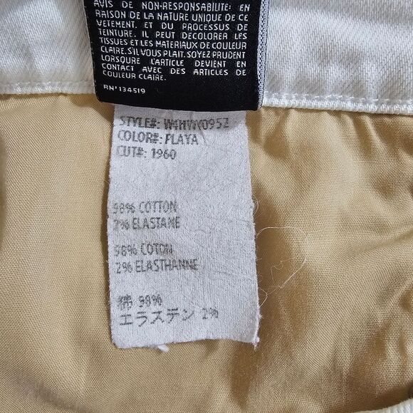 3X1 N.Y.C Denim High Rise Straight Leg Jeans in White - Size 28 - Picture 14 of 14